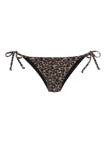 Vivance by Lascana Bikini-Hose in schwarz nougat bedruckt