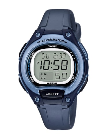 Casio Digital Jugenduhr Silber / Blau