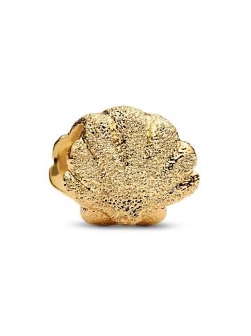 Pandora Goldfarbener Bead-Charm Muschel Mini