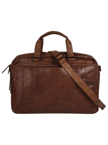 SPIKES & SPARROW Reisetasche echt Leder in cognac