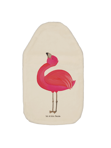Mr. & Mrs. Panda Wärmflasche Flamingo Stolz ohne Spruch in Weiß