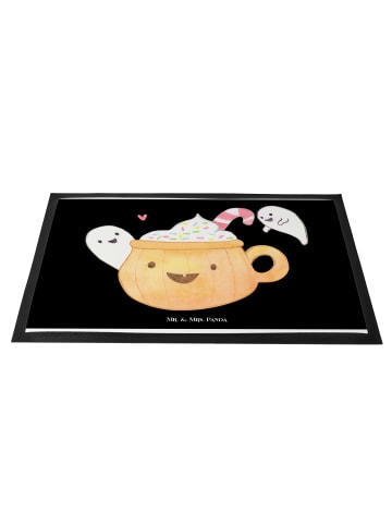 Mr. & Mrs. Panda Bodenvorleger Kaffee Gespenst ohne Spruch in Schwarz