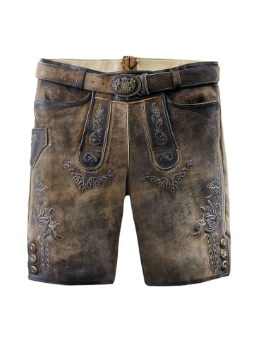 Maddox Country Lederhose Hopfensee in braun