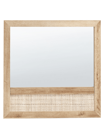 Beliani Wandspiegel ROSELL in /Braun - (W) 60 x (H) 60 x (L) 2 cm