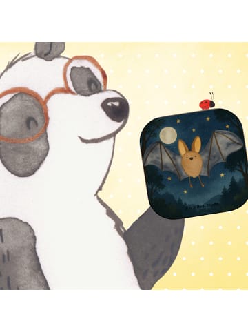 Mr. & Mrs. Panda Untersetzer Fledermaus Flügel Design ohne Spruch in Weiß