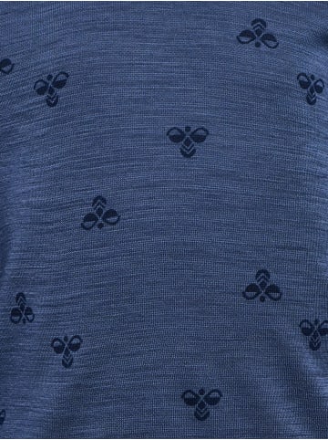 Hummel Kinder Longsleeve "Mini Wool T-Shirt Longsleeve" in Blau