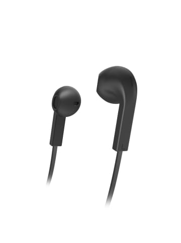 Hama Advance In-Ear Kopfhörer, kabelgebunden, Schwarz in Schwarz