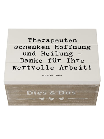 Mr. & Mrs. Panda Box Spruch Therapeut Dankeschön mit Spruch in Weiß