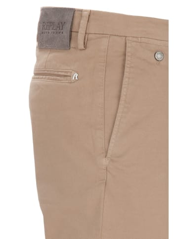 Replay Chinohose 7 Oz Stretch Bull Denim in beige