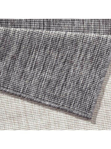 NORTHRUGS In- & Outdoor Wendeteppich Uni Miami Grau Creme