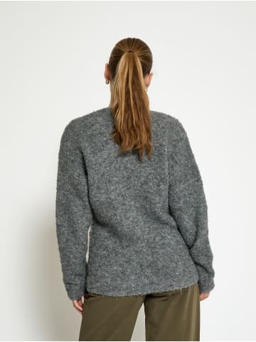 DESIRES Strickjacke in Dark Grey Melange