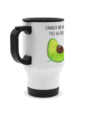 Mr. & Mrs. Panda thermosbecher Avocado Schwangerschaft mit Spruch in Weiß