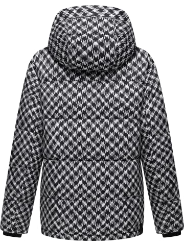 ragwear Steppjacke Wikesh Print in Black