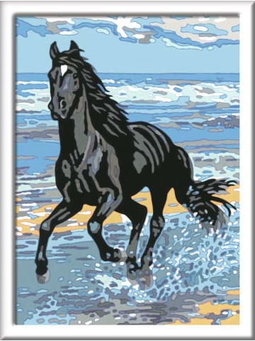 Ravensburger Malprodukte CreArt, Malen nach Zahlen Kinder - Pferd am Strand Malen nach Zahlen Kinder Ab 11 Jahre in bunt