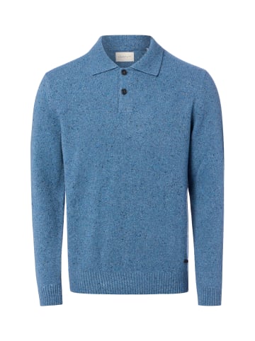 Gant Strickpoloshirt in blau - 0001