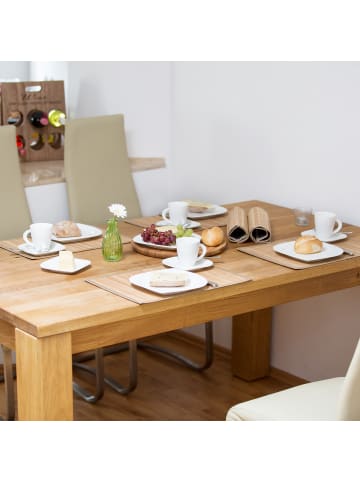 relaxdays 24 teiliges Tischset in Natur - (B)45 x (T)30 cm