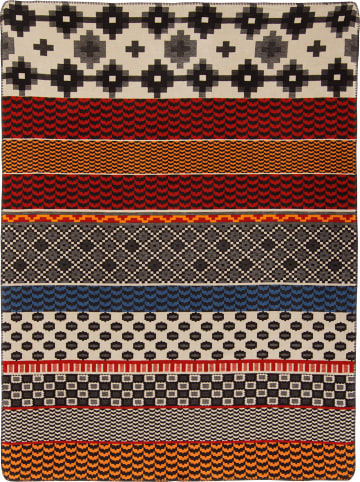 Erwin Müller Baumwollmischung Wohndecke Perugia in bunt