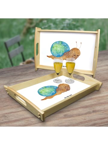 Mr. & Mrs. Panda Tablett Schnecke Sir ohne Spruch in Weiß