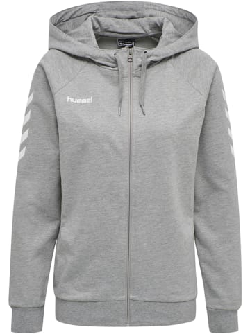 Hummel Hummel Cotton Kapuzenpullover Hmlgo Multisport Damen in GREY MELANGE