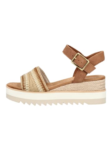 TOMS Sandalen in Dunkelbeige