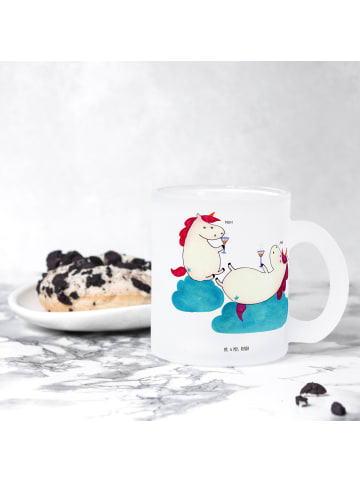 Mr. & Mrs. Panda Kaffeebecher Einhorn Sekt ohne Spruch in Transparent