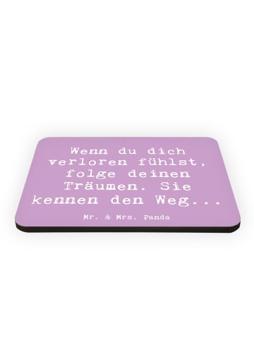 Mr. & Mrs. Panda Kühlschrankmagnet Spruch Selbstzweifel und Träu... in Lavendeltraum