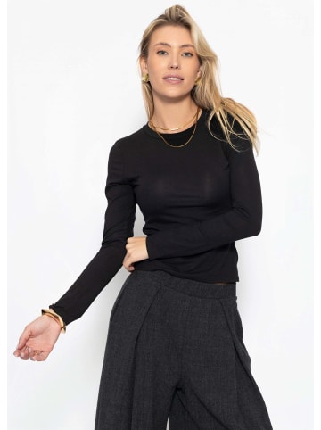 SASSYCLASSY Langarmshirt Set in Weiß-Schwarz
