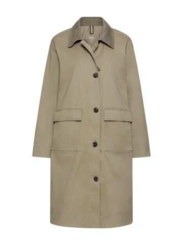 Camel Active Mantel mit Cordkragen in Salbei