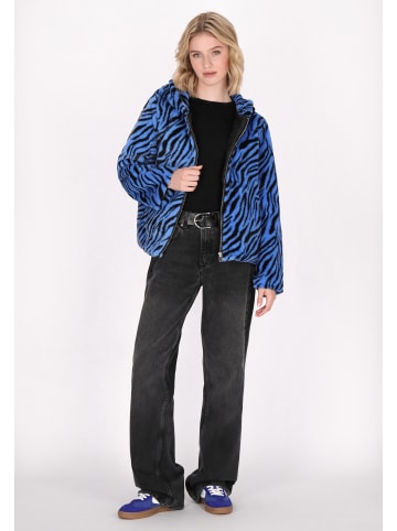 myMo Damen Jacket in Blau Schwarz