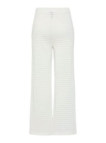 Pieces Hose mit weitem Bein in Cloud Dancer