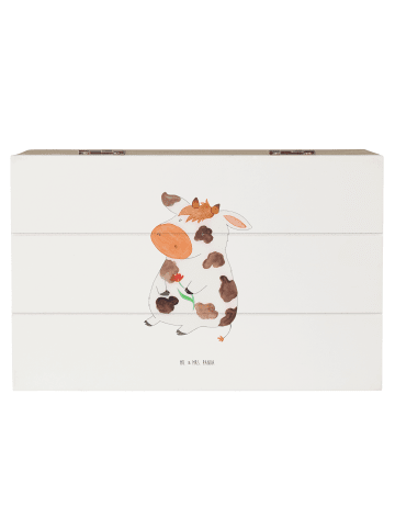 Mr. & Mrs. Panda Kiste Kuh ohne Spruch in Weiß