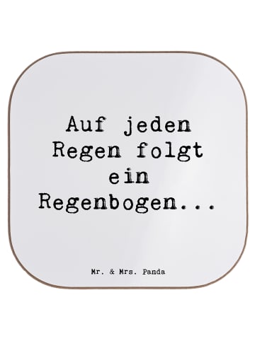 Mr. & Mrs. Panda Tischuntersetzer Spruch Mit Enttäuschungen umge... in Weiß