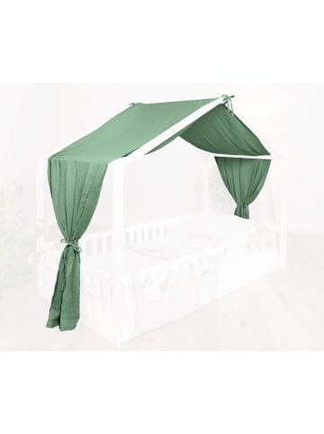tiSsi tiSsi® Baldachin Musselin für Hausbetten 90x200 cm grün 
