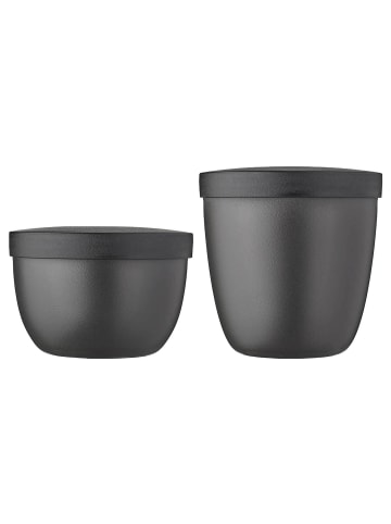 Mepal 2er Set Snackpots Ellipse in Nordic Black 350 & 500 ml