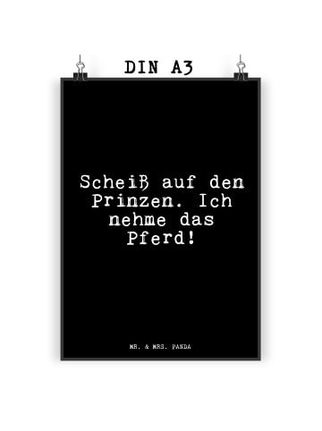 Mr. & Mrs. Panda Bild Problem auf den Prinzen.... mit Spruch in Schwarz