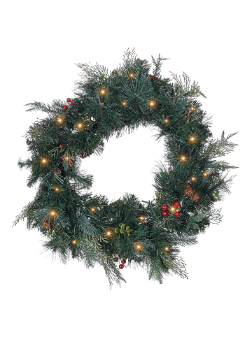 Beliani Kranz ELBRUS in Grün - (W) 60 x (H) 10 x (L) 60 cm