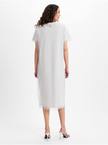 comma Kleid in hellgrau schwarz - 0001