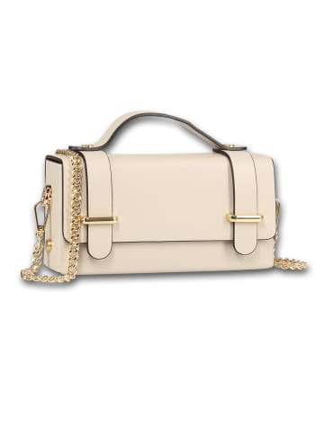 Toscanto Leder Handtasche Toscanto Tasche beige ca. 19cm