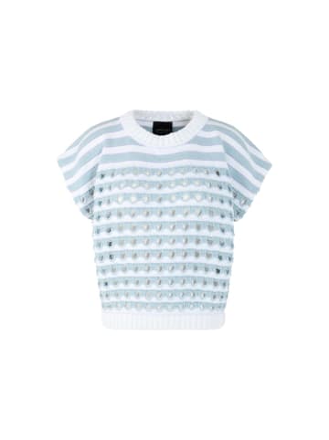 MARC CAIN Ajour-Pullover in Deutschland gestrickt in Blau