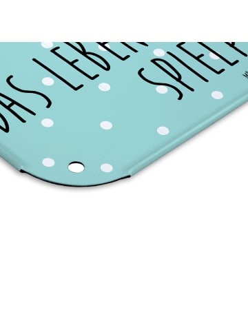 Mr. & Mrs. Panda wandtafel Stinktier Handstand mit Spruch in Türkis Pastell