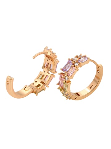 NAEMI Women Earrings in Rose Gold Multicolor