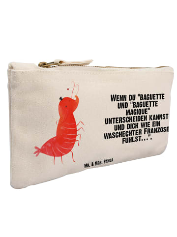 Mr. & Mrs. Panda Pouch Garnele Franzose mit Spruch in Weiß