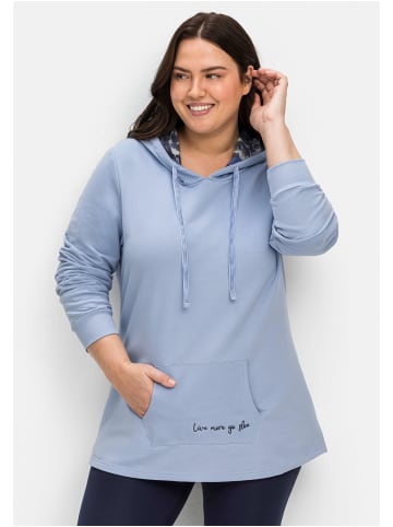 sheego by Joe Browns Relax-Kapuzensweatshirt in blau