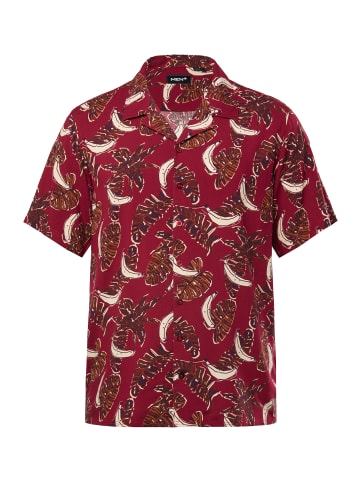 Men Plus Hemd in burgunderrot