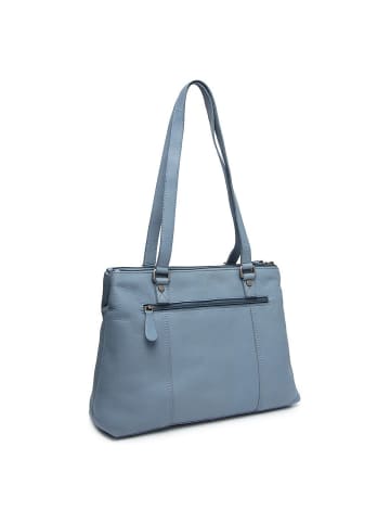 The Chesterfield Brand Marvos Schultertasche Leder 32 cm in skyblue