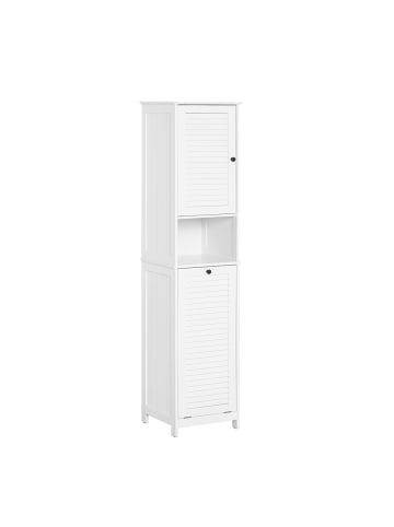 SoBuy Badezimmerschrank in Mattweiß - (W) 37 x (H) 170 x (L) 40 cm
