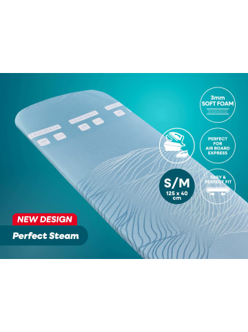Leifheit Bügeltischbezug Perfect Steam Air Board Express S/M blau weiß 125,0x40,0x3,0 cm