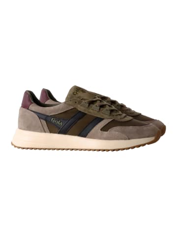 Gola Low Sneaker aus Leder Chicago Grün