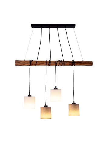 näve Pendelleuchte "MALTA" in natur - (L)100 cm x (B)13 cm x (H)150 cm