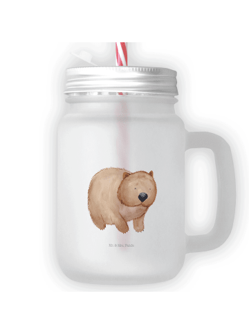 Mr. & Mrs. Panda Limonadenglas Wombat ohne Spruch in Transparent